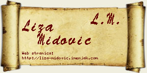 Liza Midović vizit kartica
